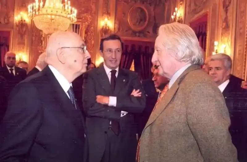 giorgio napolitano e giorgio forattini