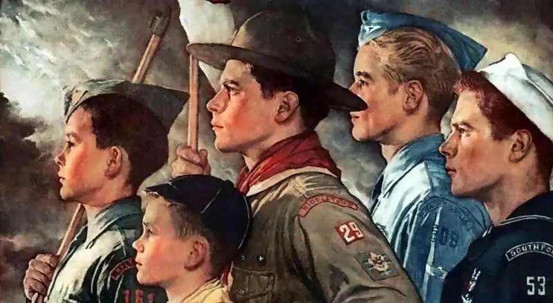 i quadri di norman rockwell sui boy scout