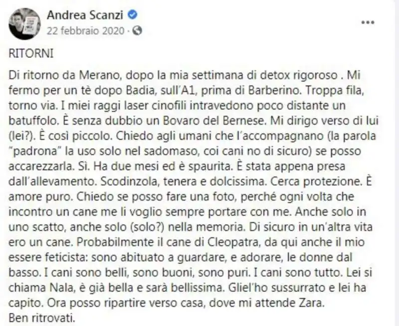 il detox rigoroso di andrea scanzi a merano 