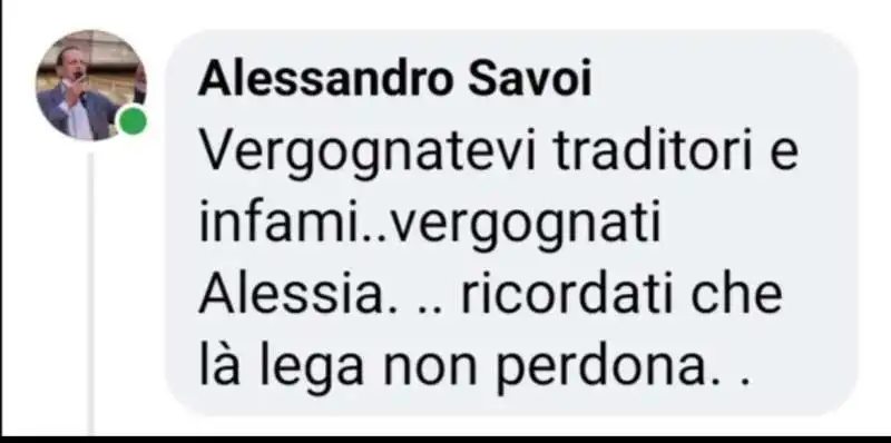 il messaggio di alessandro savoi