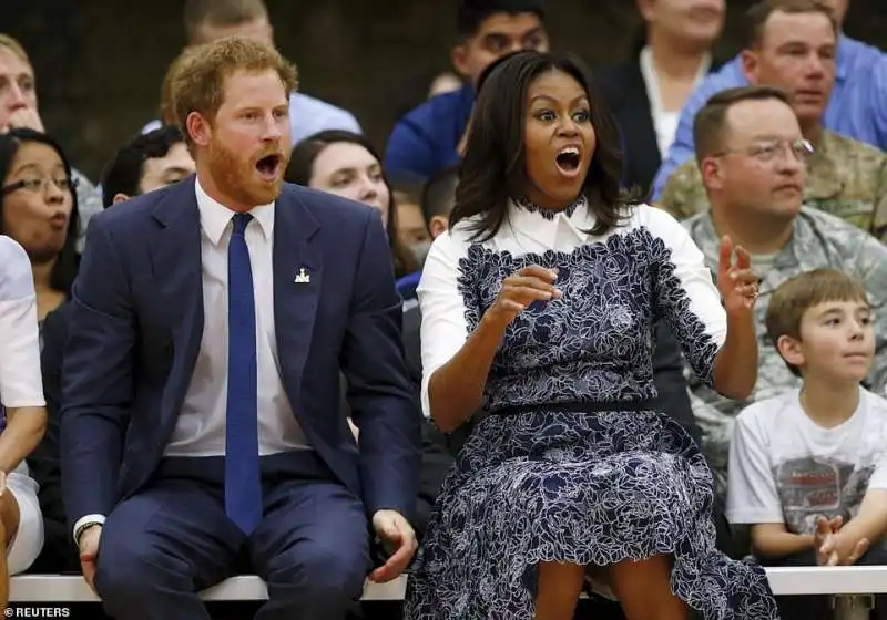 il principe harry e michelle obama