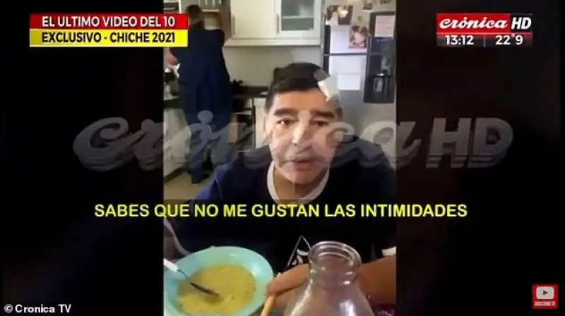 il video di maradona qualche giorno prima della morte 