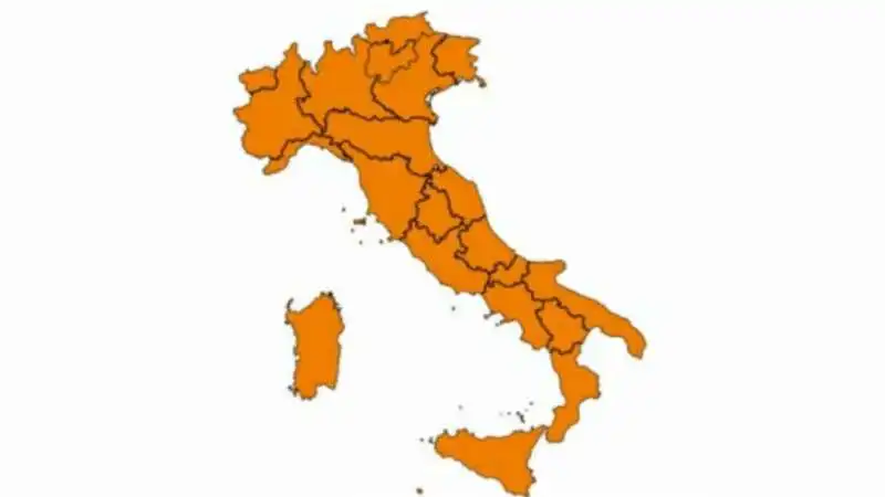 ITALIA ZONA ARANCIONE