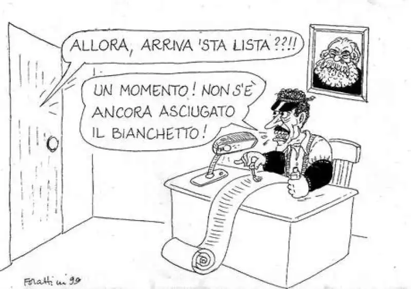 la vignetta di giorgio forattini su massimo dalema