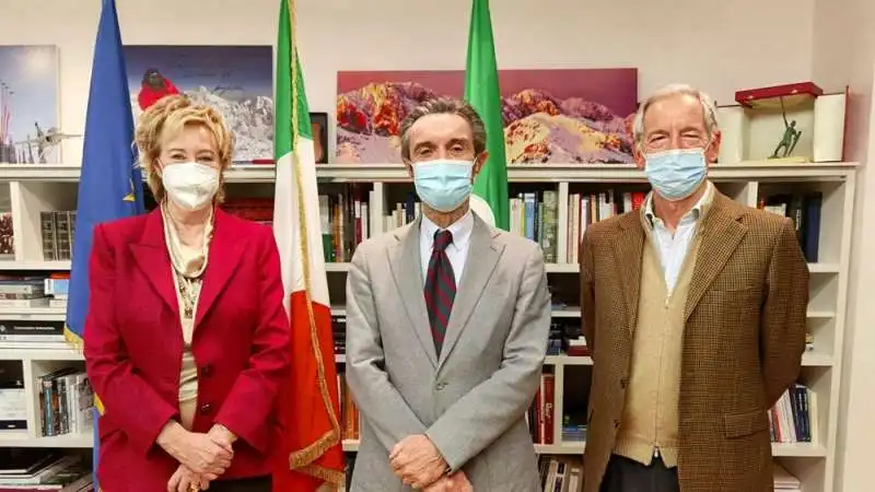 LETIZIA moratti ATTILIO fontana GUIDO bertolaso