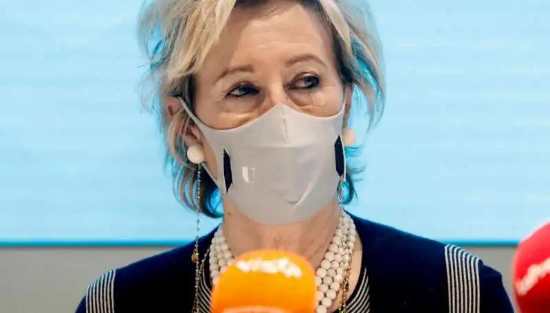 LETIZIA MORATTI CON LA U-MASK