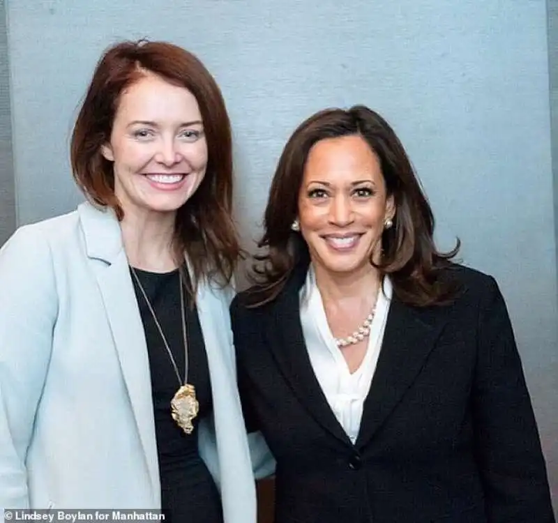 lindsey boylan con kamala harris 