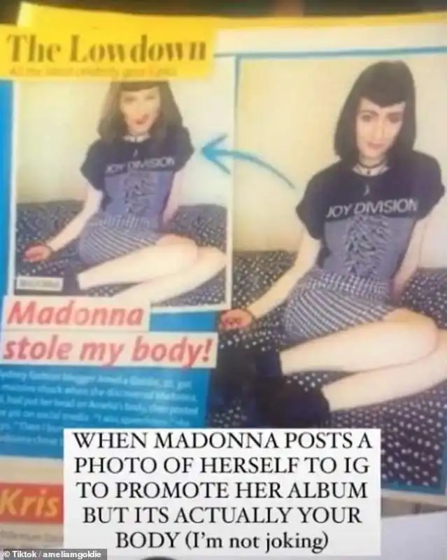 madonna photoshoppa la sua faccia sul corpo di una 28enne 3