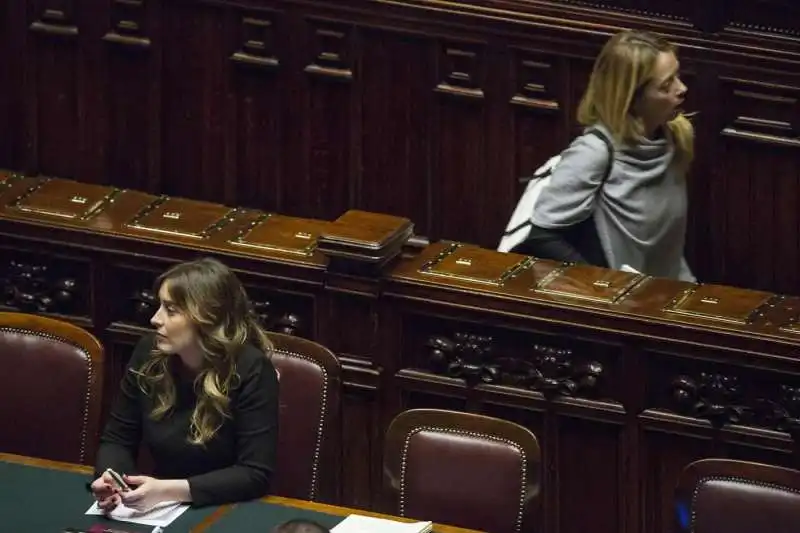 MARIA ELENA BOSCHI GIORGIA MELONI