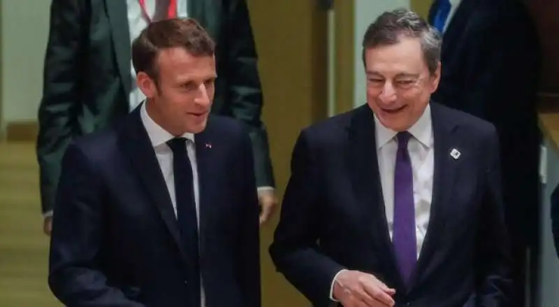  mario draghi emmanuel macron  