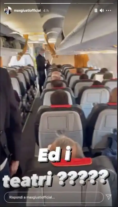 story di max giusti sul volo roma milano 5