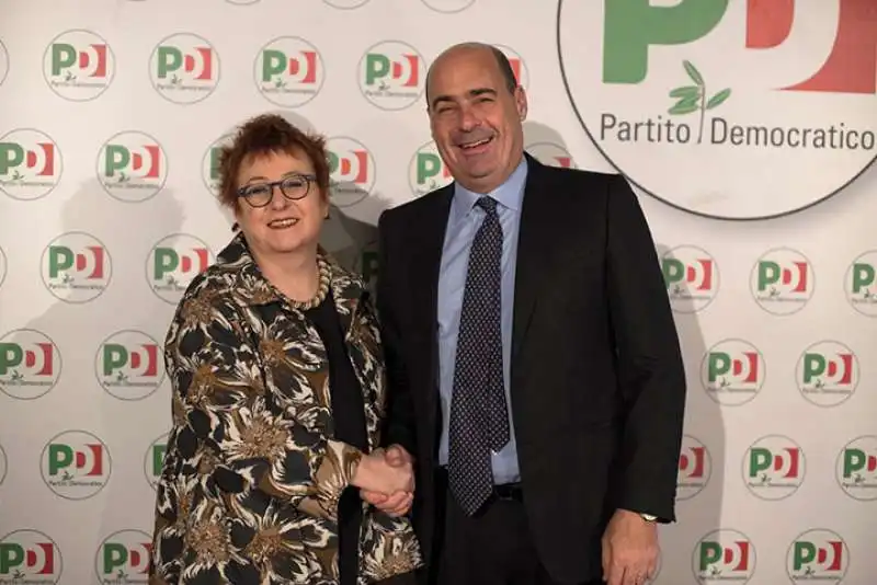 TATJANA ROJC CON NICOLA ZINGARETTI