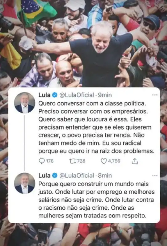 uno dei messaggi di lula