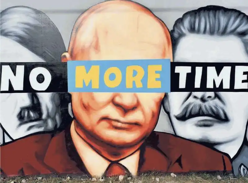 adolf hitler vladimir putin josip stalin - murales