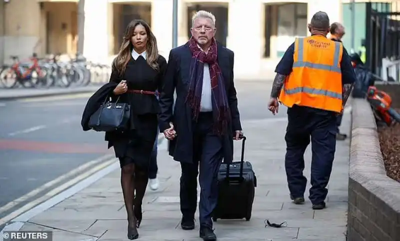 Boris Becker con la fidanzata Lilian de Carvalho Monteiro