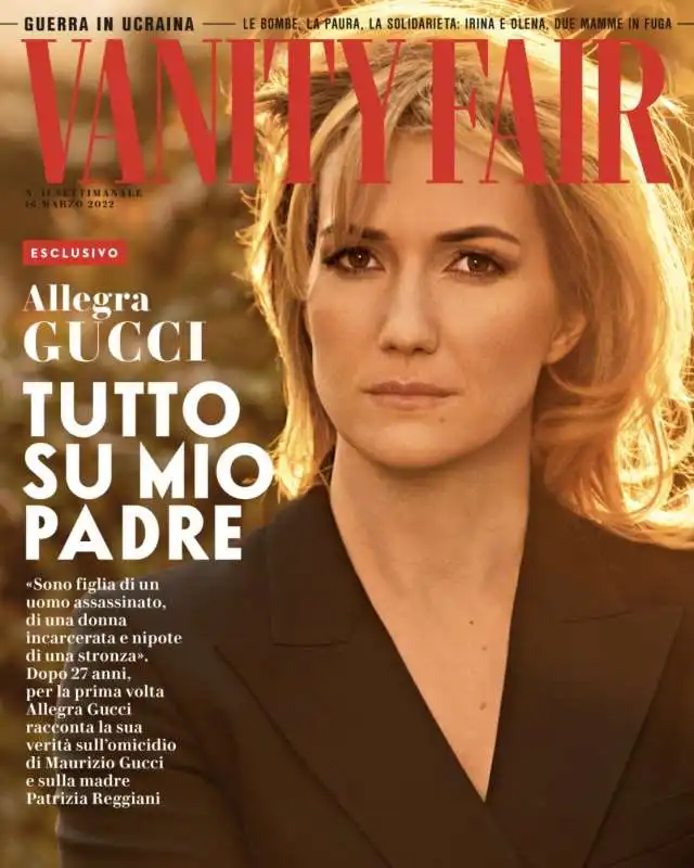 COPERTINA VANITY FAIR CON ALLEGRA GUCCI 