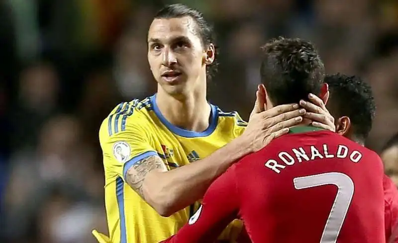 CRISTIANO RONALDO E ZLATAN IBRAHIMOVIC