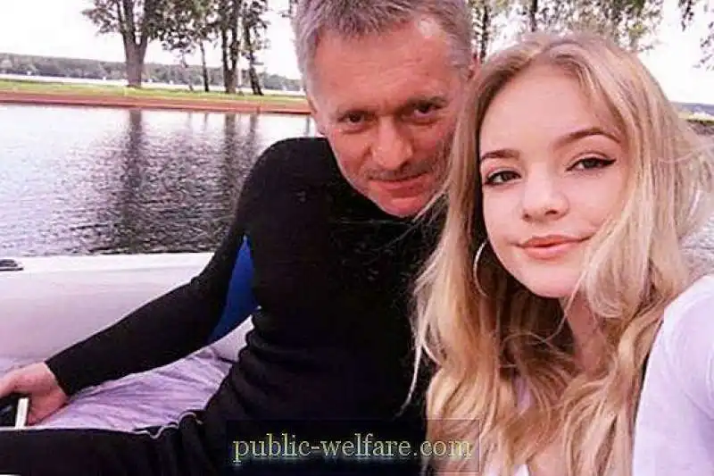 elizaveta peskova e il padre dmitry peskov 2