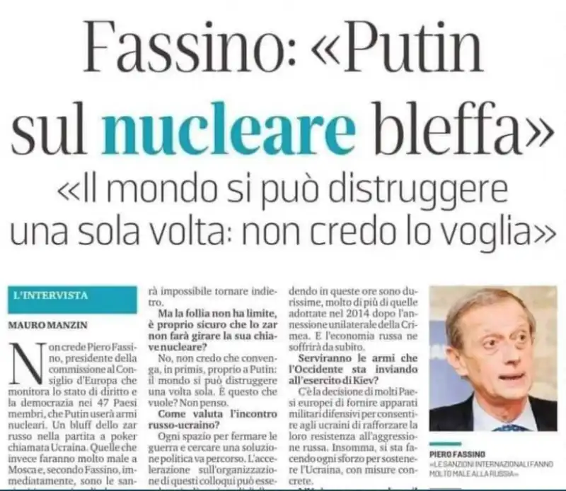 fassino intervista a il piccolo