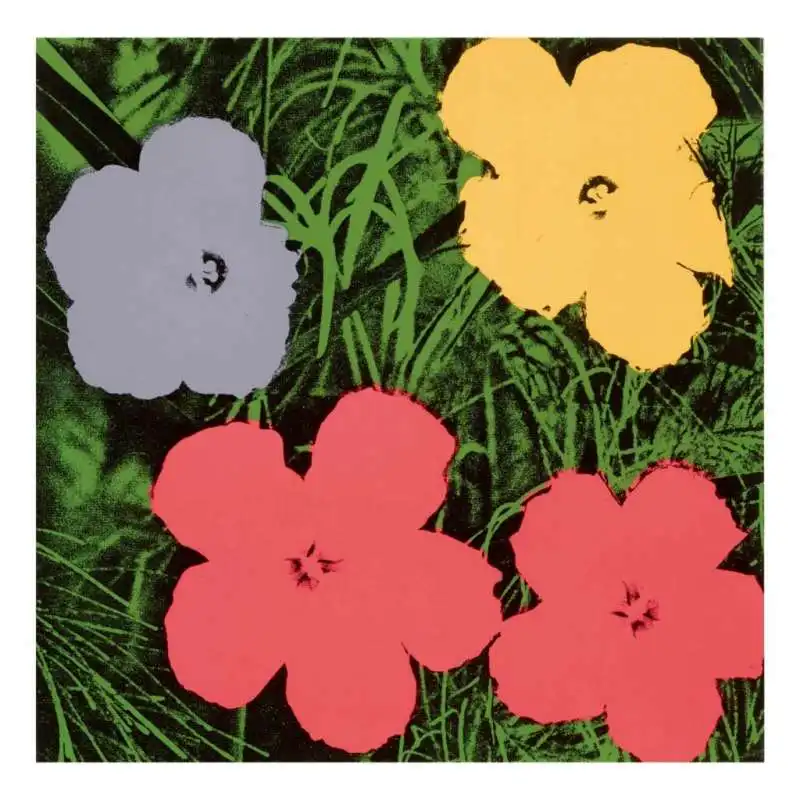 flowers andy warhol