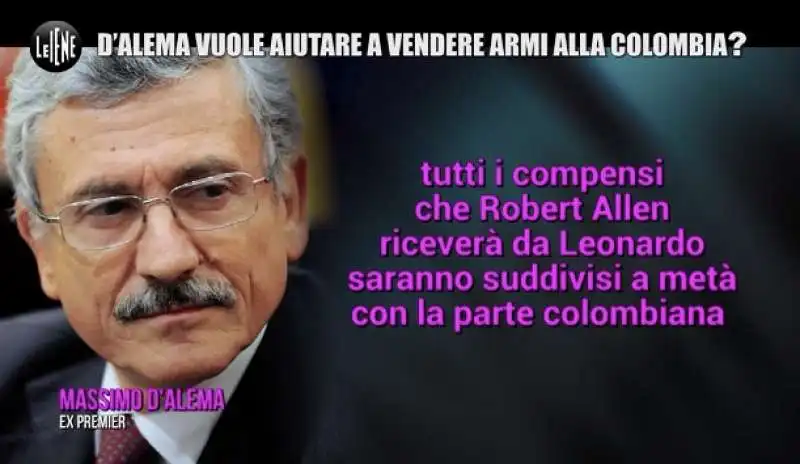 il servizio de le iene su massimo dalema e la compravendita di armi con la colombia  18