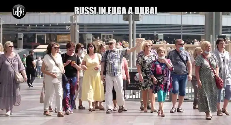 il servizio delle iene sui russi in fuga da dubai 10