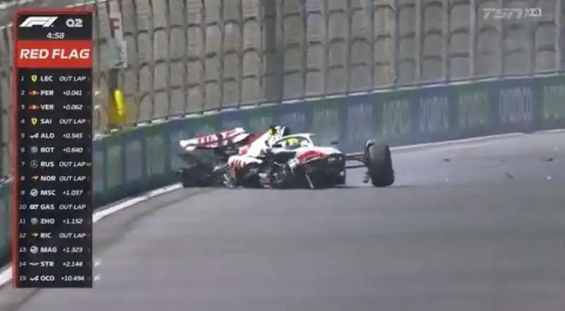 incidente mick schumacher   qualifiche  in arabia saudita   1