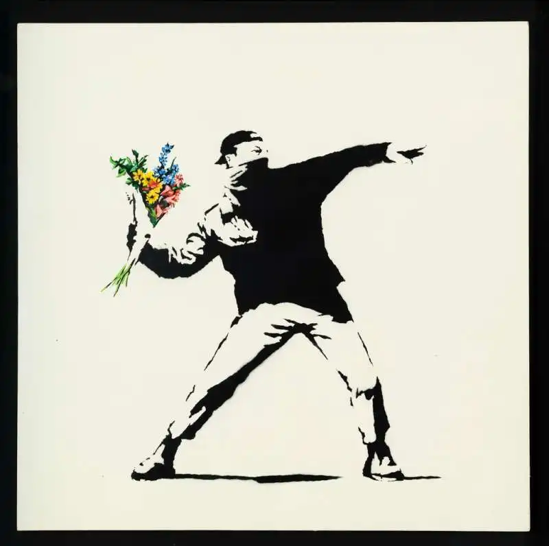 love is in the air banksy 