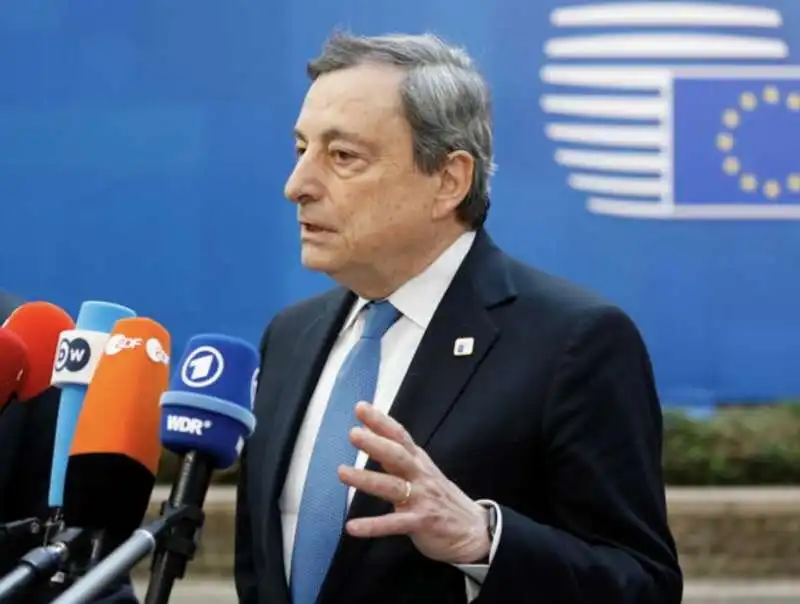 mario draghi a bruxelles 