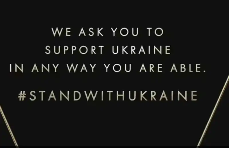 minuto di silenzio per l ucraina agli oscar  2