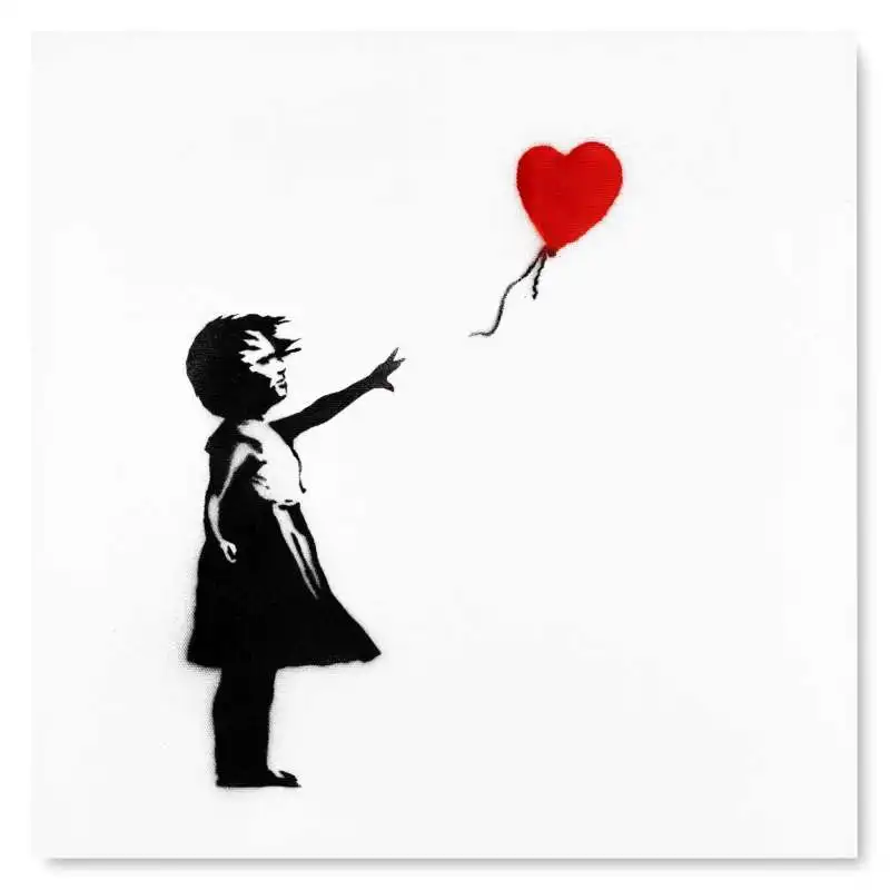 ragazza col palloncino banksy 