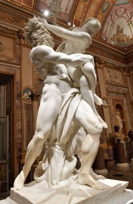 ratto di proserpina di gian lorenzo bernini  esposto alla galleria borghese