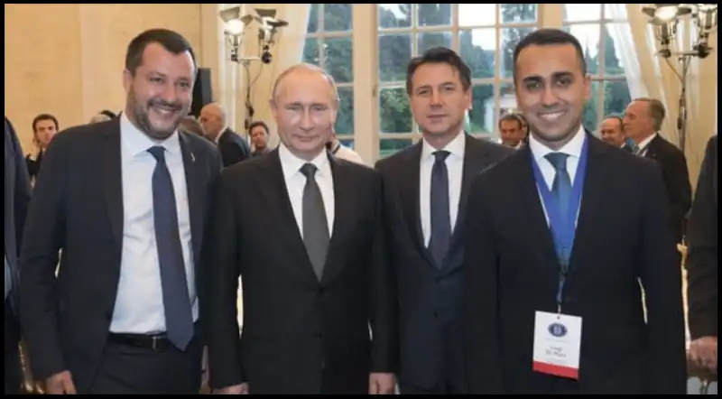 SALVINI PUTIN CONTE DI MAIO