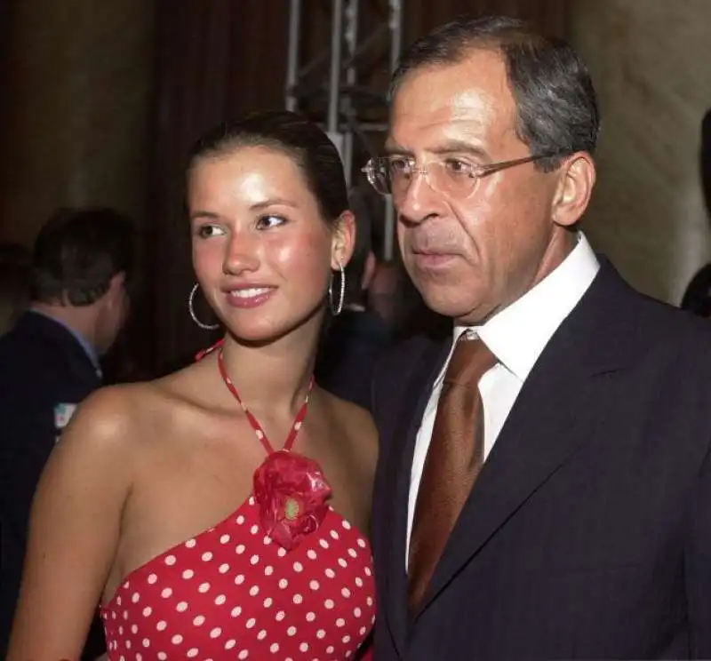 SERGEJ LAVROV CON LA FIGLIA EKATERINA