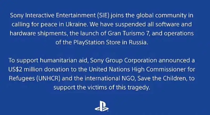 sony lascia la russia 