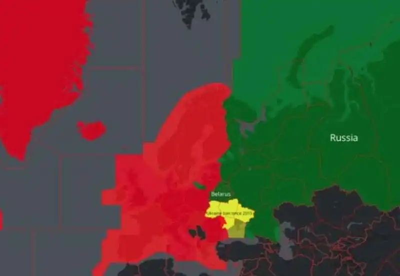 spazio aereo chiuso ai russi