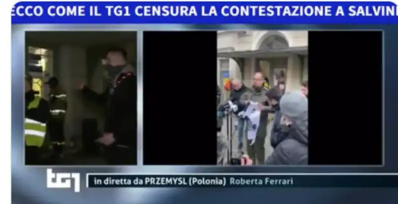 tg1 censura contestazione salvini