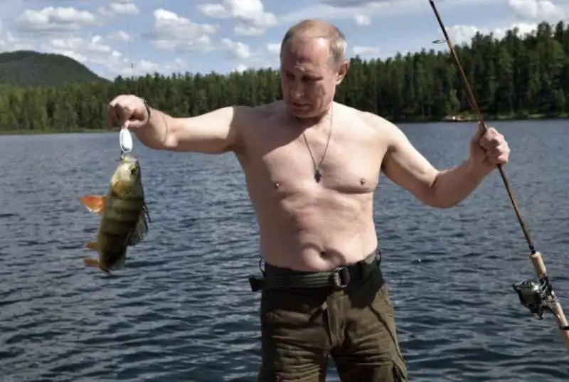 vladimir putin a pesca in siberia