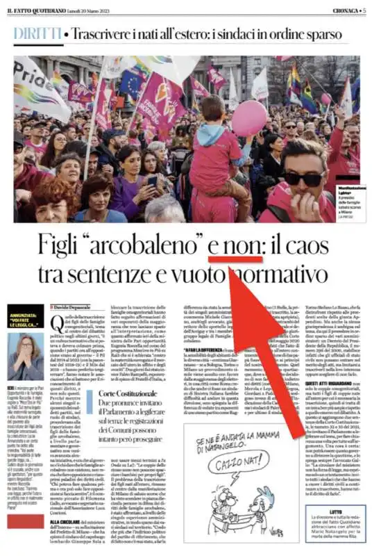 il fatto quotidiano, e non anziche?? e no 