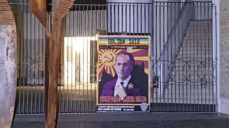 A VERONA MANIFESTI DI CASAPOUND CONTRO LUCA ZAIA