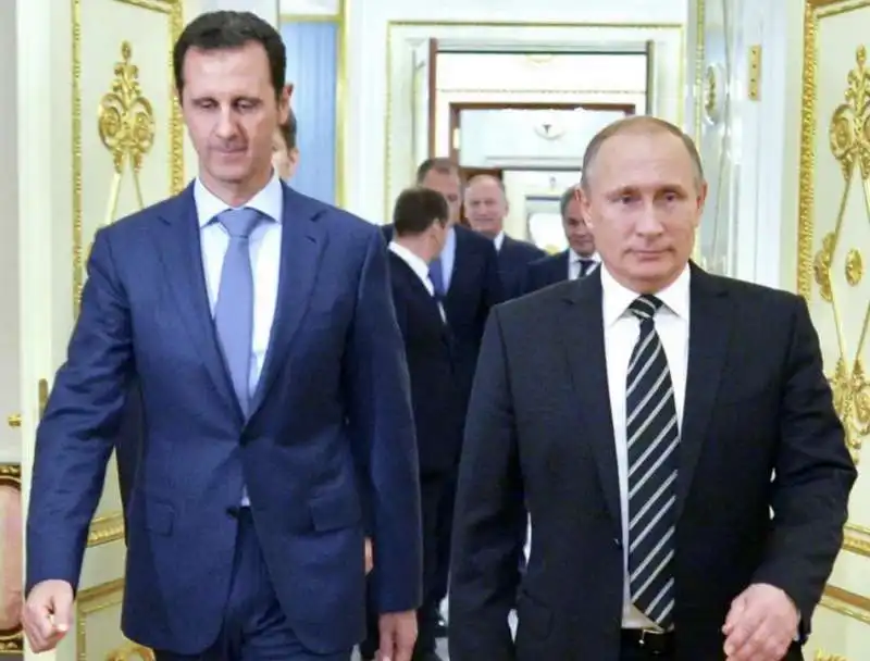 bashar al assad con vladimir putin 