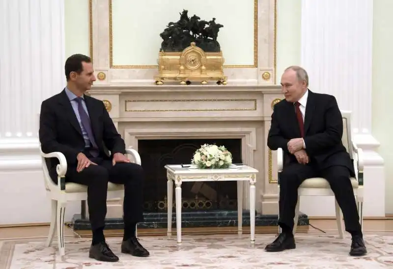 bashar al assad con vladimir putin    