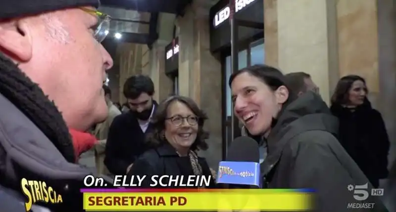 enrico lucci con elly schlein   prima del film di walter veltroni