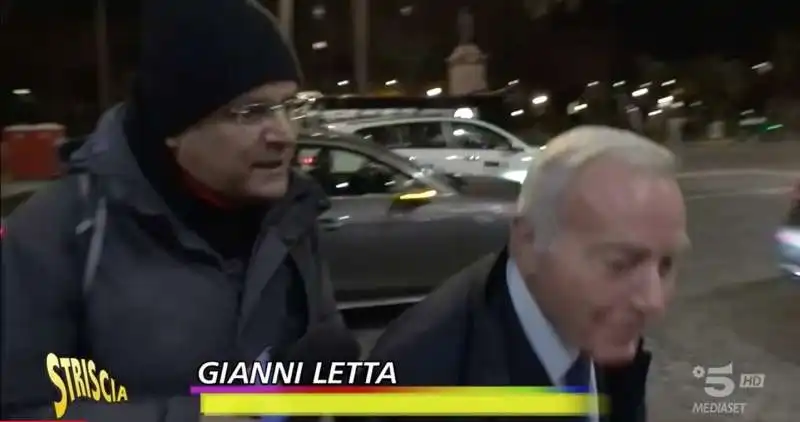 enrico lucci con gianni letta   prima del film di walter veltroni