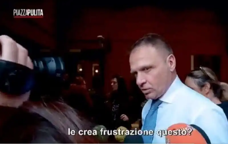 FRANCESCO LOLLOBRIGIDA RISPONDE A UNA GIORNALISTA DI PIAZZA PULITA