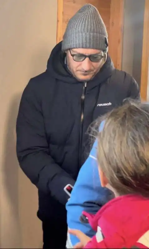 francesco totti a madonna di campiglio  FOTO GMT