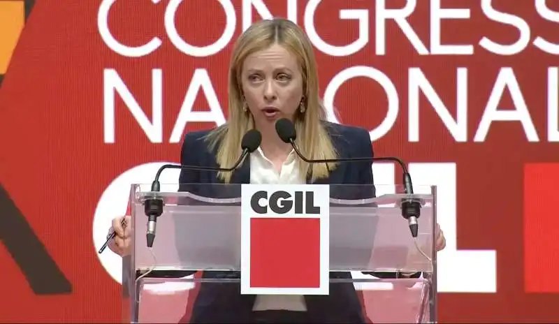 giorgia meloni al congresso della cgil   6