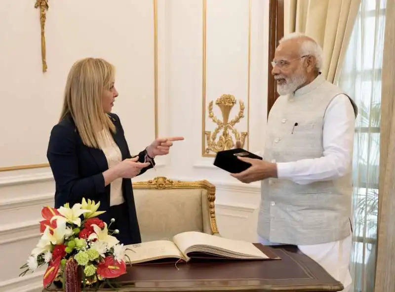 giorgia meloni narendra modi   