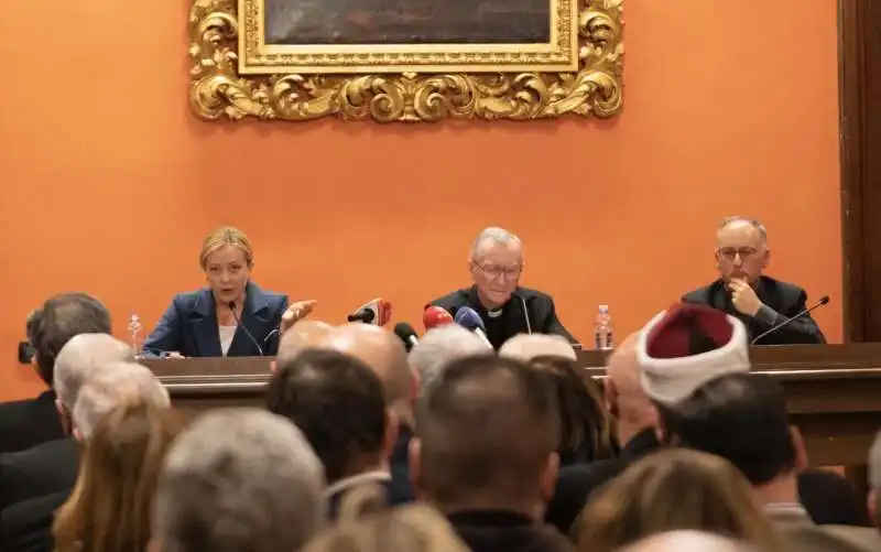 giorgia meloni pietro parolin padre antonio spadaro 