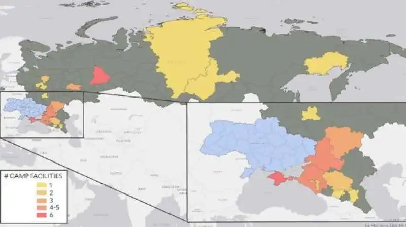 I LUOGHI DOVE SI TROVANO LE STRUTTURE DI DETENZIONE E RIEDUCAZIONE 